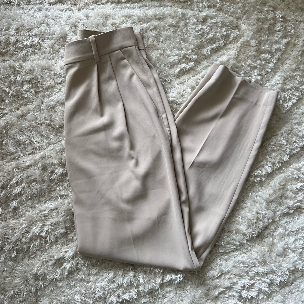 Cream Cropped Trouser